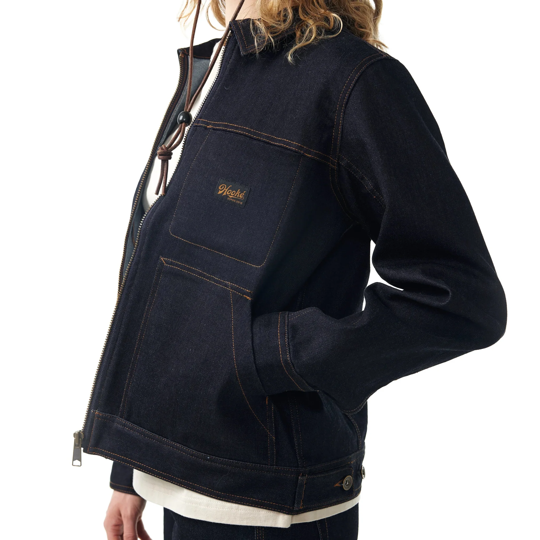 W's Denim Trucker Work Jacket - Image 11