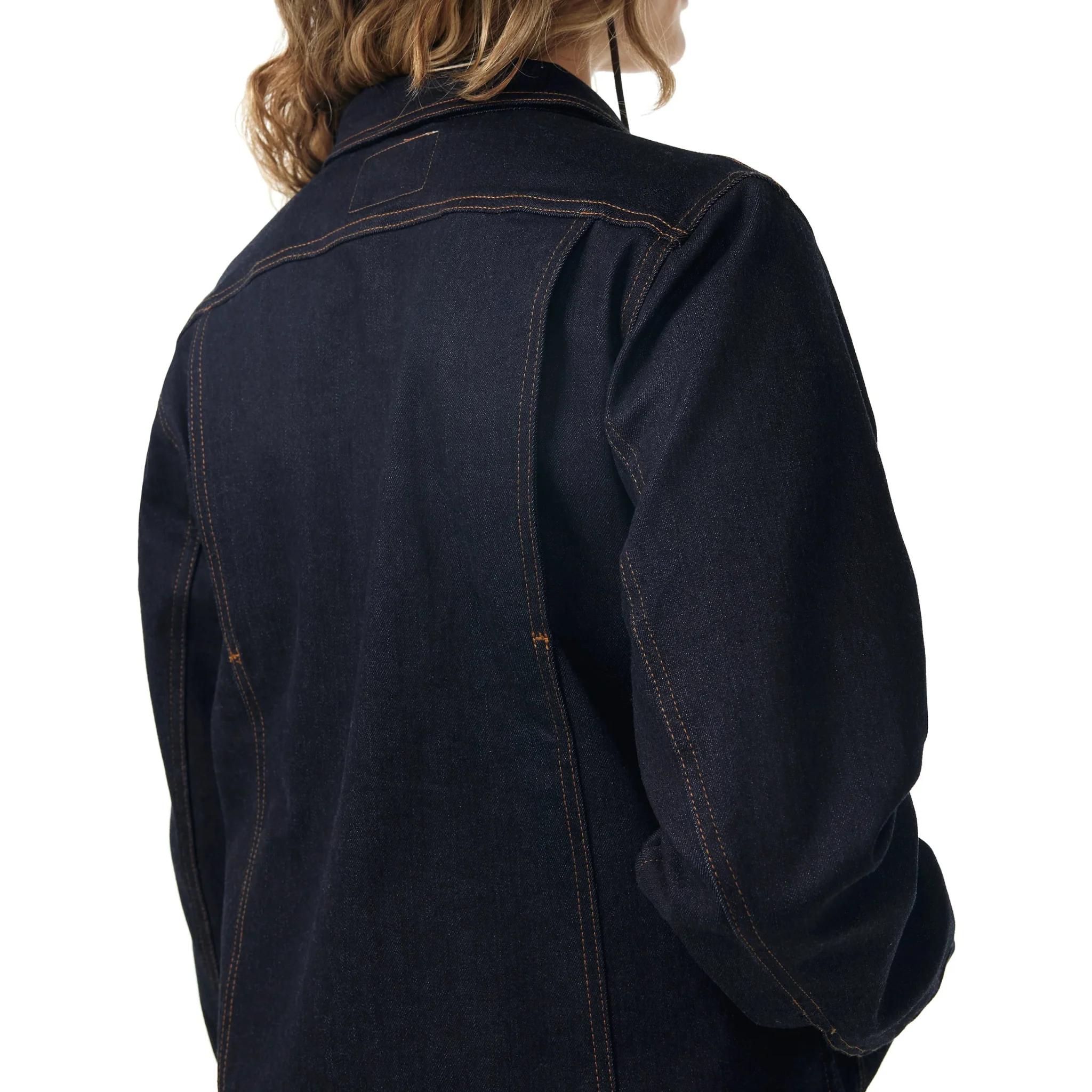 W's Denim Trucker Work Jacket - Image 13